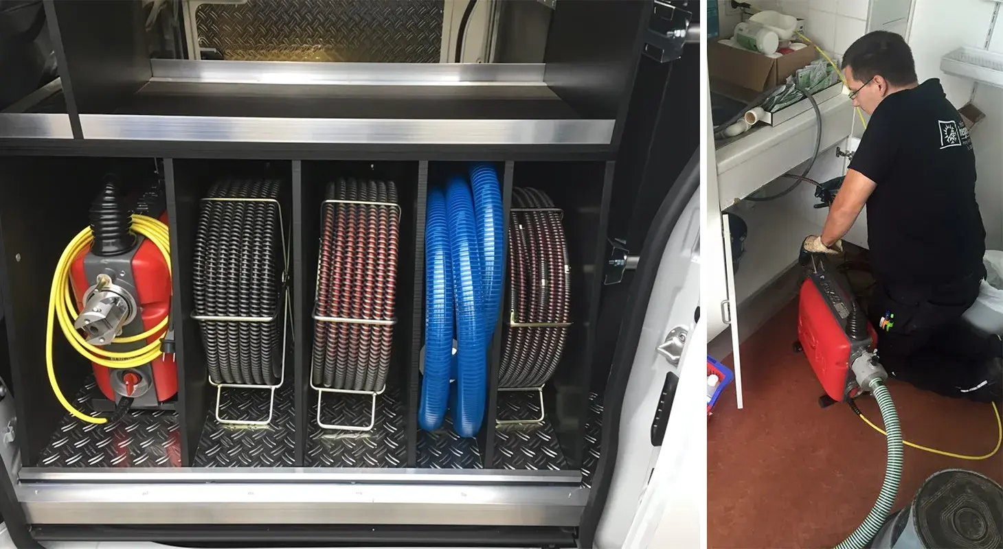 Technik zur Rohrreinigung